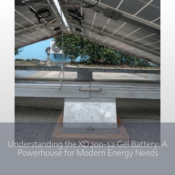Understanding the XD200-12 Gel Battery: A Powerhouse for Modern Energy Needs